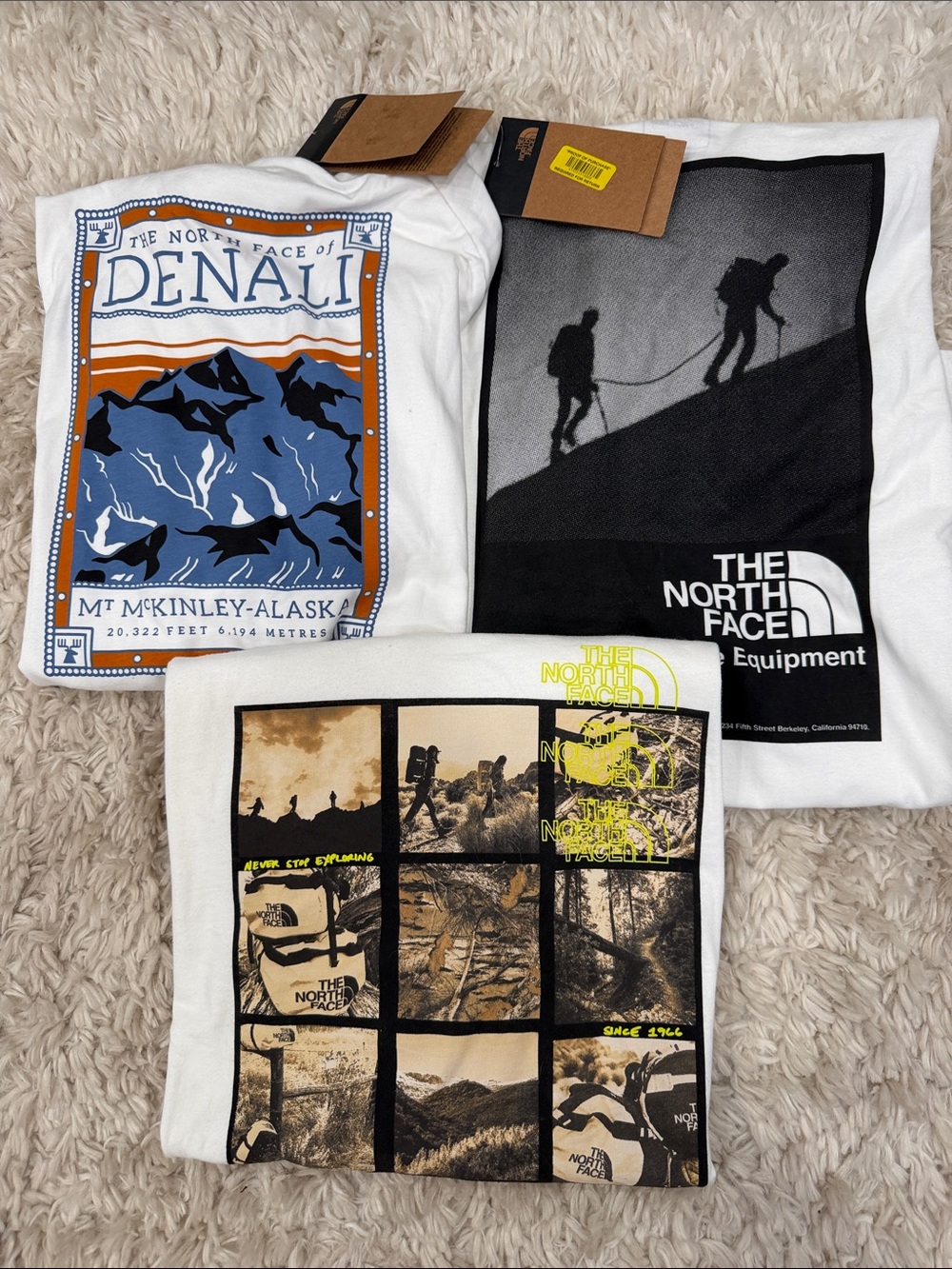 The North Face Men’s Large Graphic T-Shirt Lot of 3 NWT/NWOT